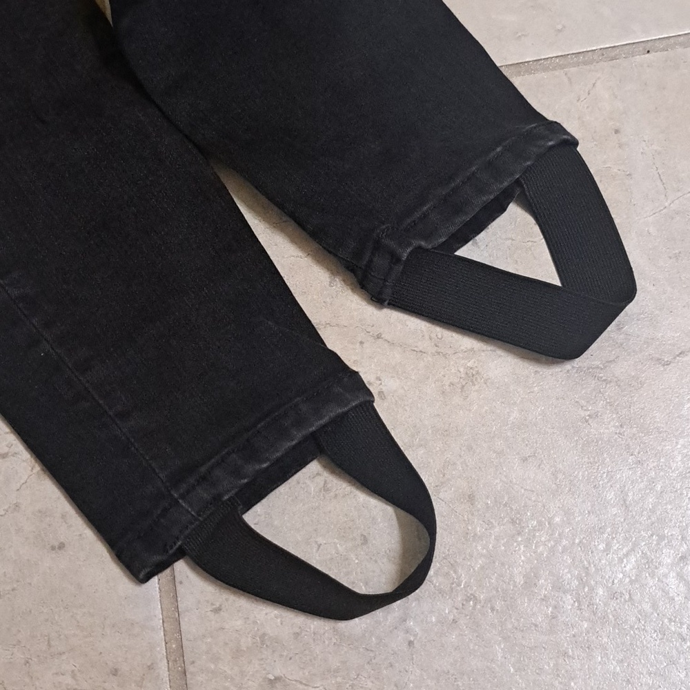 FREE PEOPLE sz 27 black jeans with boot straps, $148.00 - Picture 6 of 7